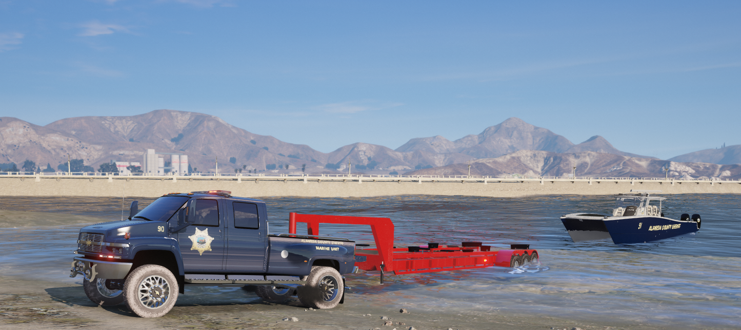 Chevy Kodiak + Freeman LEO Boat + Trailer (FiveM) — ULC Ready —