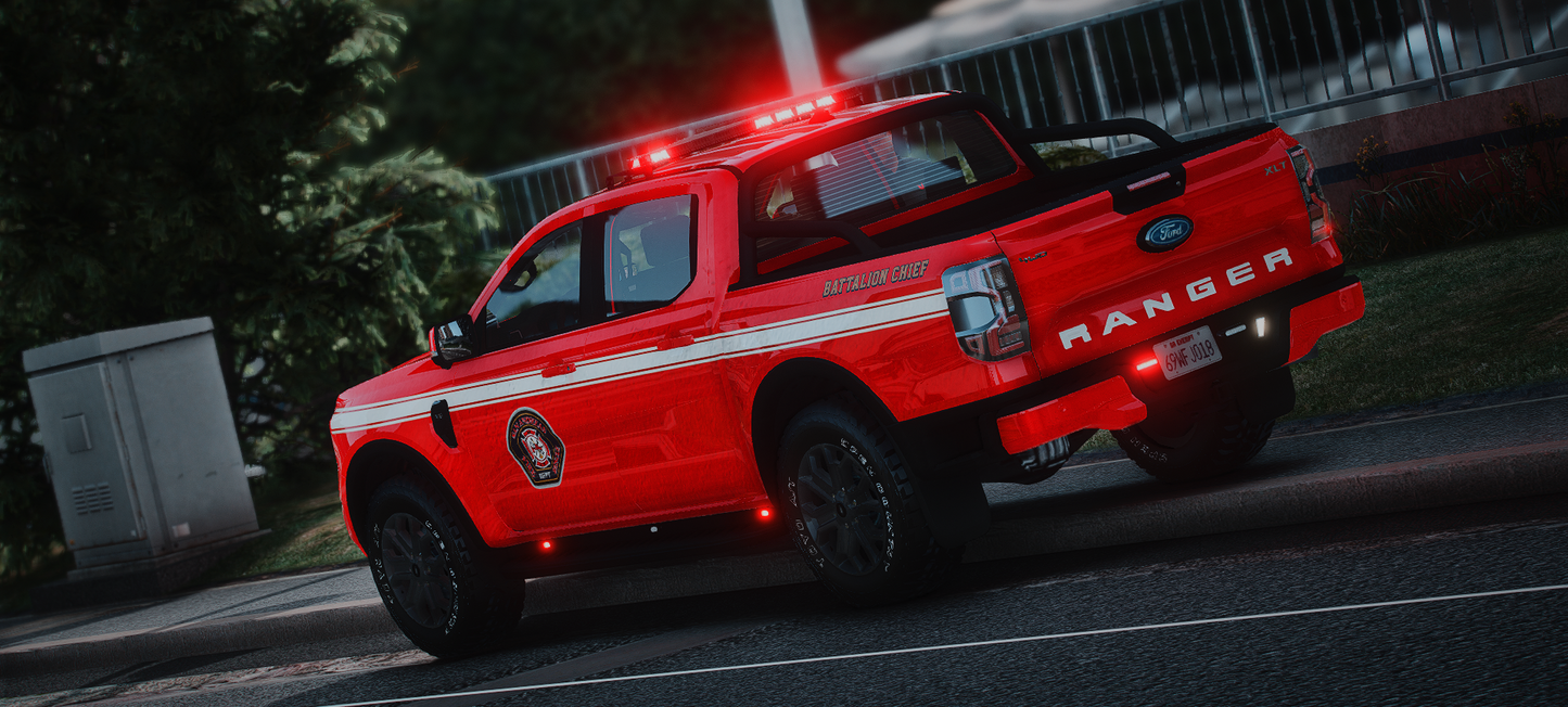 2023 Ford Ranger Fire Chief Truck